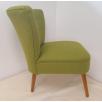 1960's Cocktail Chair lime green wool